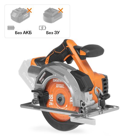 Пила дисковая аккумуляторная DAEWOO DAS 1621Li без АКБ и ЗУ