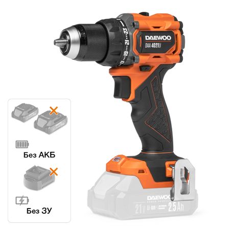 Дрель-шуруповерт аккумуляторная DAEWOO DAA 4021Li без АКБ и ЗУ