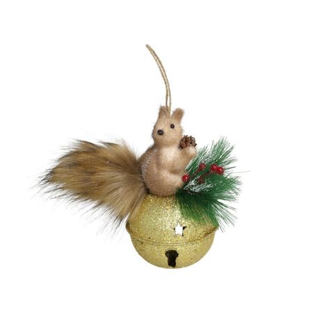Подвеска Gerimport Ny белка с колокольчиком 13,5 см