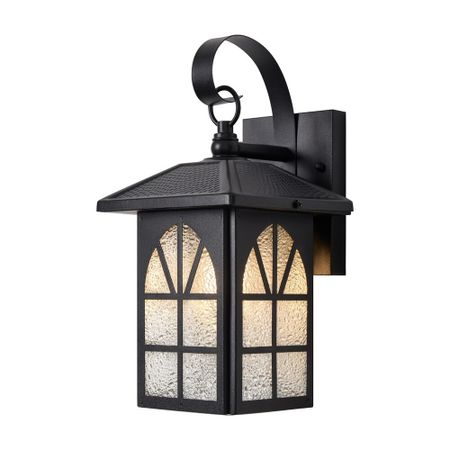 Светильник садово-парковый настенный Voltega Gaster черный 240 мм E27 40 Вт IP44 (VGL7217WL-01B) светильник садово парковый настенный maytoni goiri бронза e27 60 вт ip44 o029wl 01bz