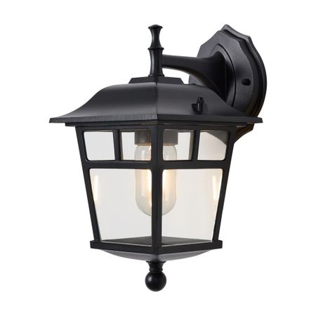 Светильник садово-парковый настенный Voltega Eve черный 280 мм E27 40 Вт IP44 (VGL7212WL-01B1) светильник садово парковый настенный maytoni goiri бронза e27 60 вт ip44 o029wl 01bz