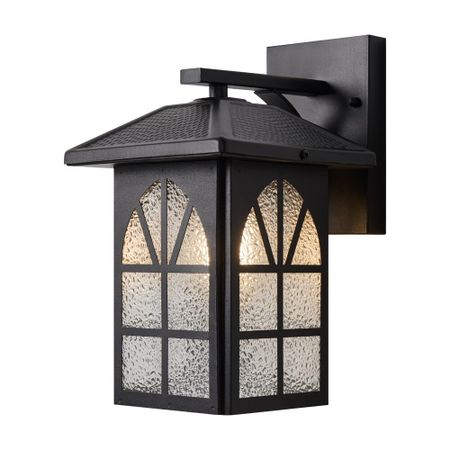 Светильник садово-парковый настенный Voltega Gaster черный 245 мм E27 40 Вт IP44 (VGL7217WL-01B1) светильник садово парковый настенный maytoni goiri бронза e27 60 вт ip44 o029wl 01bz