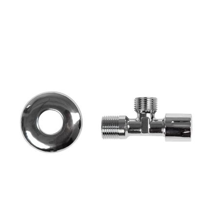 Вентиль латунный Arrowhead 1/2 НР(ш) х 1/2 НР(ш) для подключения смесителя хром (SV-102-1515)