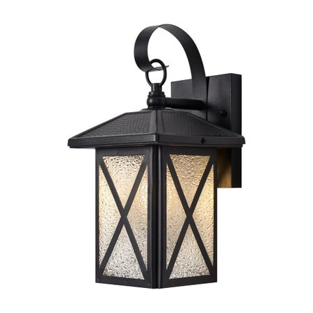 Светильник садово-парковый настенный Voltega Gabi черный 300 мм E27 40 Вт IP44 (VGL7214WL-01B) светильник садово парковый настенный maytoni goiri бронза e27 60 вт ip44 o029wl 01bz