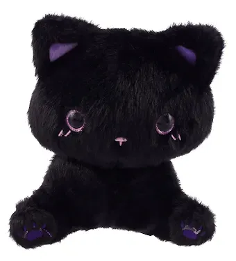 Мягкая игрушка Котик сидит (черный) (20см) (12-0960-202507-T1)