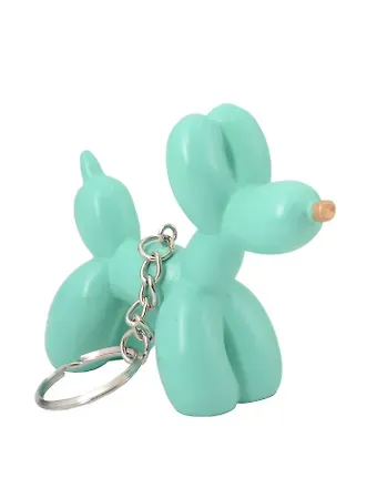 Брелок Собачка-шарик (мятная) (8х6) (керамика) (12-Foryoucraft-202506-D8)