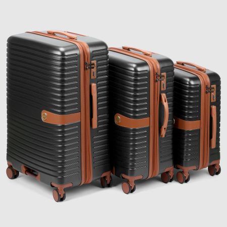 Набор чемоданов Smarter Luggage 3 размеров: 20, 24,28, черный пенал 2 отделения keep away 21 14 см полиэстер