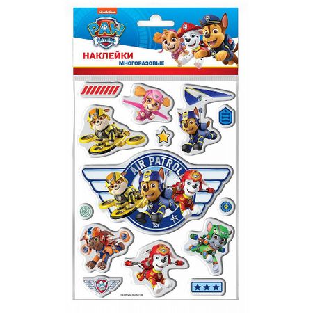 Наклейки гелевые Щенячий патруль в ассортименте