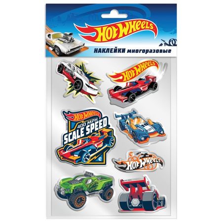 Наклейки гелевые Hot Wheels в ассортименте
