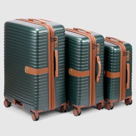Набор чемоданов Smarter Luggage 3 размеров: 20, 24,28, тёмно-зеленый мини ежедневник уильям моррис а6 80 л мягкая обложка зеленый