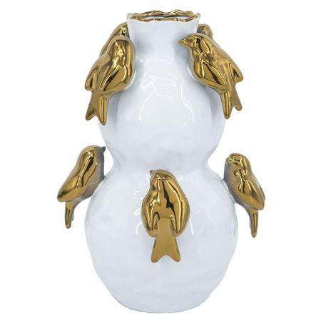 Ваза Glasar с птичками 22х22х36 см