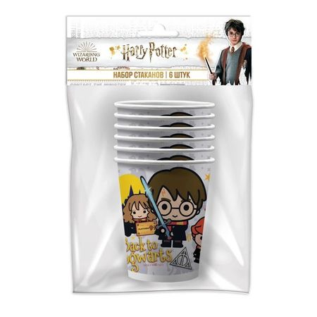 Стаканы бумажные Harry Potter 250 мл 6 шт