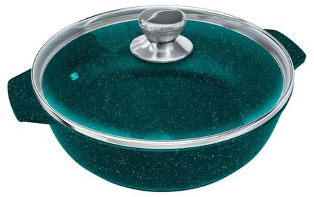 Жаровня Нева металл посуда Pagasse со стеклянной крышкой, 5 л