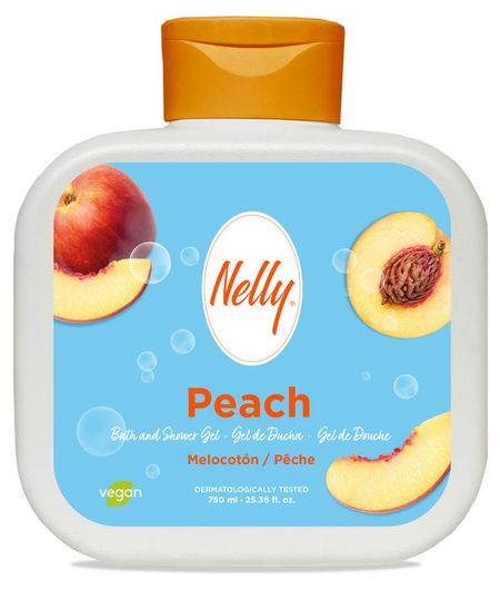 Гель для душа Nelly Peach, 750 мл для опытов шипучие бомбочки аромат персика 3 в 1