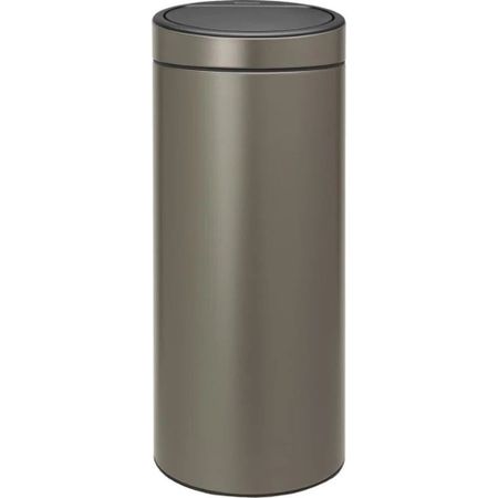 Ведро для мусора Brabantia Touch Bin New с крышкой 30 л металл платиновое