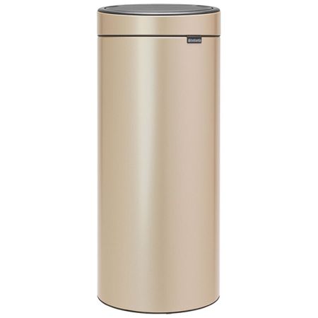 Ведро для мусора Brabantia Touch Bin New с крышкой 30 л металл шампань