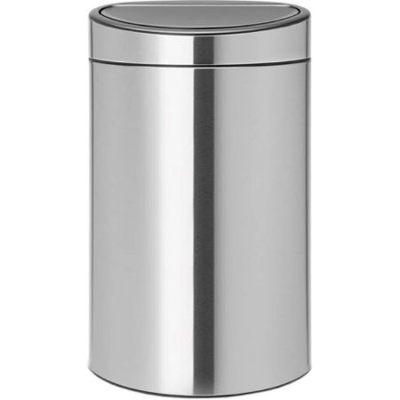 Ведро для мусора Brabantia Touch Bin New с крышкой 40 л металл стальное матовое