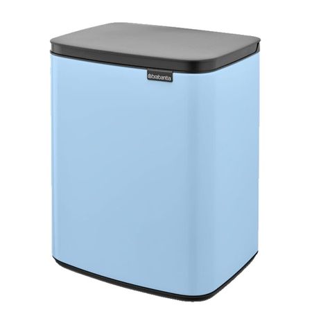 Ведро для мусора Brabantia Bo с крышкой 4 л металл нежно-голубое ольга примаченко нежно денежно книга о деньгах и душевном спокойствии