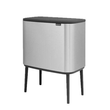 Ведро для мусора Brabantia Bo Touch Bin с крышкой 36 л металл стальное матовое