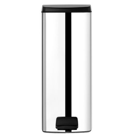 Ведро для мусора Brabantia с крышкой 25 л металл стальное полированное с педалью
