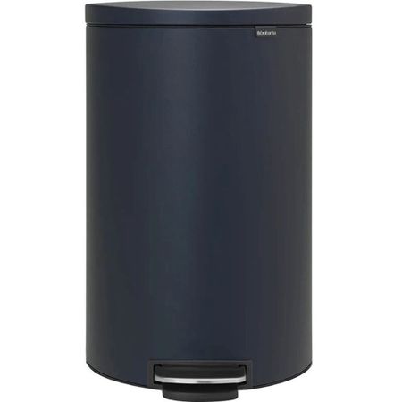 Ведро для мусора Brabantia FlatBack+ с крышкой 30 л металл синее с педалью