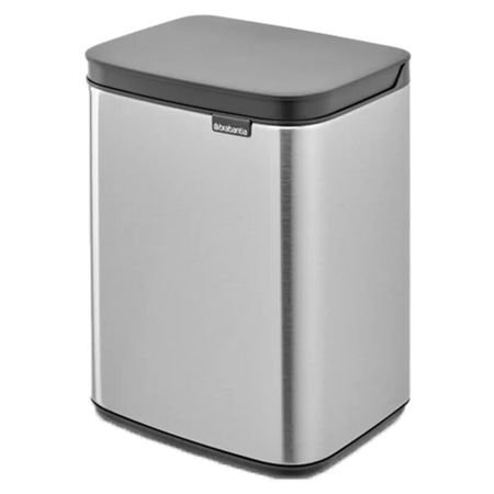 Ведро для мусора Brabantia Bo с крышкой 4 л металл стальное матовое декор плашек на брадсах ручная работа hand made 1231128 2шт металл арт узор 3 упаковка