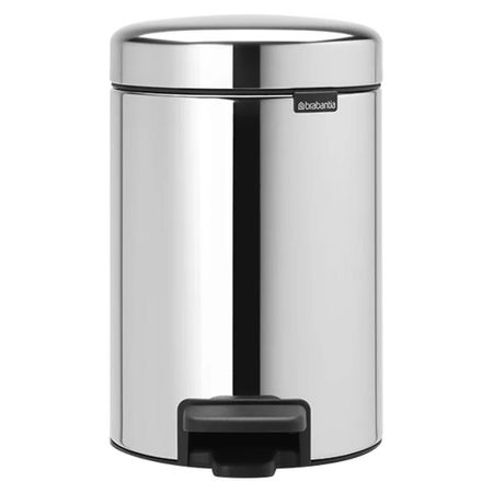 Ведро для мусора Brabantia NewIcon с крышкой 3 л металл стальное полированное с педалью