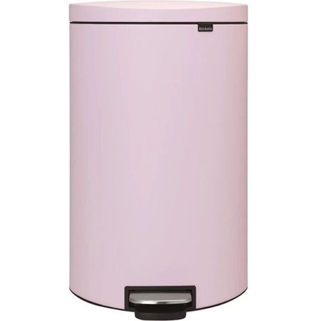 Ведро для мусора Brabantia FlatBack+ с крышкой 30 л металл розовое с педалью