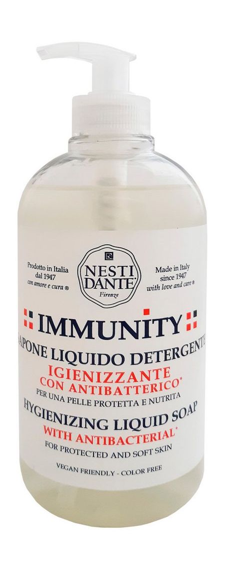 Nesti Dante Immunity Hygienizing Liquid Soap with Antibacterial флосс межзубный с хлоргексидином antibacterial president президент 12м 203