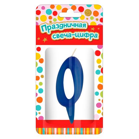 Свеча на торт ND Play Тортик цифра 0