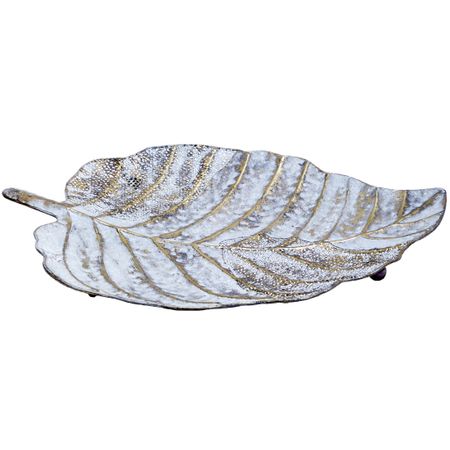 Блюдо декоративное Glasar Лист 57х45х5 см