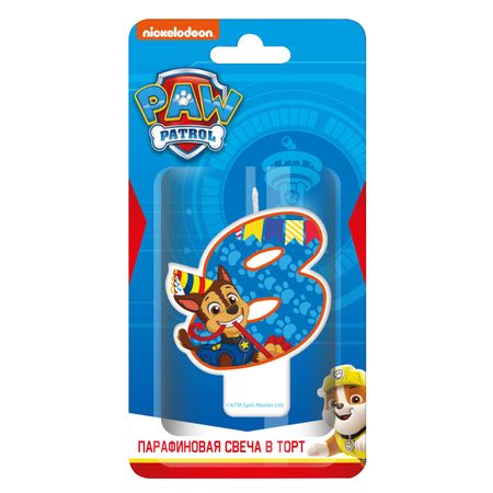 Свеча на торт Щенячий патруль Цифра 8