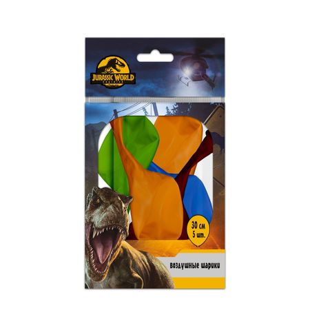 Шарики Мир Юрского периода 30 см 5 шт 3d стикеры динозавры ты чё с юрского периода 2 шт