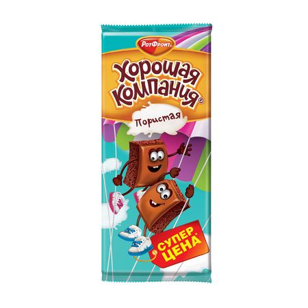 Кондитерская плитка Рот Фронт Хорошая компания пористая, 80 г сорбит заменитель сахара порошок 500 гр