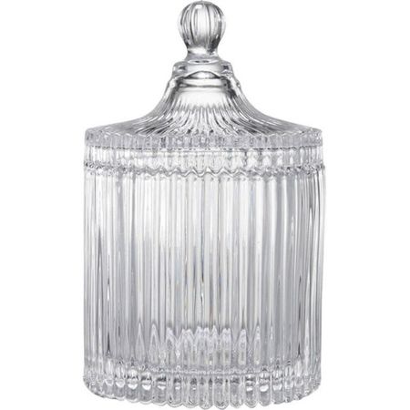 Конфетница Glasar с крышкой 10х10х15 см