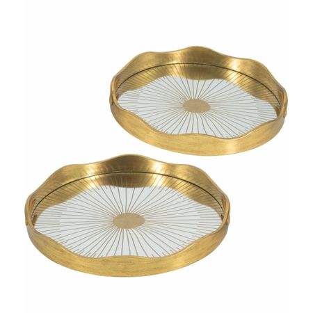 Подносы зеркальные Glasar 2шт 40х40х4 и 36х36х4 см ольга рэйн тимур ясавеевич максютов зеркальные числа