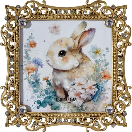 Фоторамка настольная Glasar Ажур (10х10см) 14х2х14 см