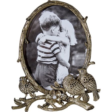 Фоторамка настольная Glasar Птички на ветке (10х10см) 13х3х15 см