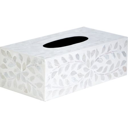 Салфетница декоративная Glasar с отделкой раковинами устриц 24х12х8 см