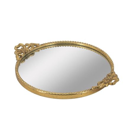 Поднос Glasar с зеркальной поверхностью 46х38х5 см