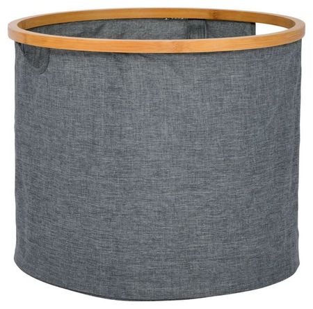 Корзина для белья Actuel складная серая, 45x45x35 см