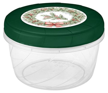 Банка с крышкой Phibo Вокруг света Новый год, 0,6 л