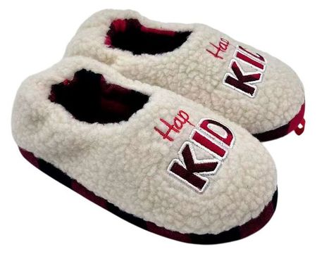 Тапочки детские новогодние InExtenso бежевые