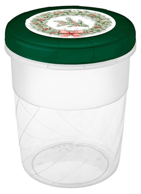 Банка с крышкой Phibo Вокруг света Новый год, 1,2 л