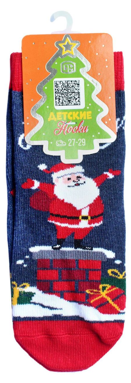 Носки детские новогодние Брестские синий меланж, р. 17-18 николай семенович лесков детские годы из воспоминаний меркула праотцева