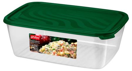Контейнер для холодильника и микроволновой печи Phibo Вокруг света зеленый, 4 л
