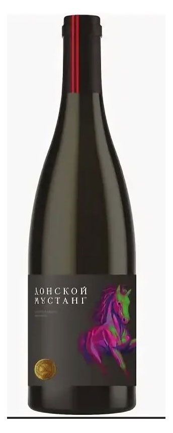 Вино Донской мустанг красное полусладкое Россия, 0,75 л