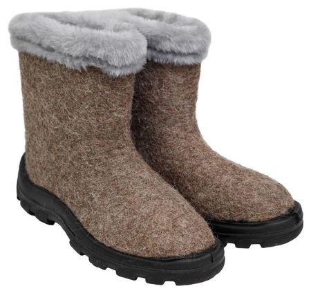 Ботинки женские Ярославские валенки Волжанка войлочные на ПУ подошве