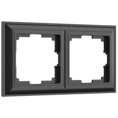 Рамка Werkel Fiore двухместная черная (a051029)