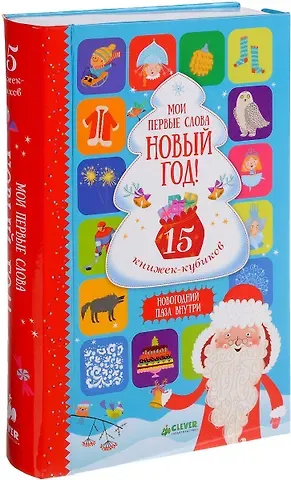 Ольга Уткина Мои первые слова. Новый год! 15 книжек-кубиков